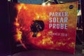 Cape Canaveral, Florida - August 13, 2018: Sign for Parker Solar Probe at NASA Kennedy Space Center Royalty Free Stock Photo