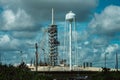 Cape Canaveral, Florida - August 13, 2018: Rocket Launch Pad at NASA Kennedy Space Center Royalty Free Stock Photo