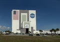 CAPE CANAVERAL, FLORIDA - 15 MARCH 2024. Building of Nasa, Kennedy space centre, Florida, USA Royalty Free Stock Photo