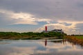 Cape Canaveral, Florida, USA - May 27, 2020: Kennedy Space Center. NASA building. Day of the first try of mission SpaceX