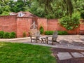 Cape cod chairs on stone patio