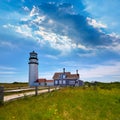 Cape Cod Truro lighthouse Massachusetts US Royalty Free Stock Photo