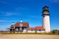 Cape Cod Truro lighthouse Massachusetts US Royalty Free Stock Photo