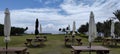 Cape Coffee, Taitung, overlooking the beautiful coastline of Taitung, Taiwan Royalty Free Stock Photo