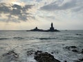 Cape Comorin Kanyakumari, India, West Bengal Tamil Nadu, March, 15, 2019. Sunrise at Cape Comorin Kanyakumari. The southern