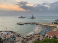 Cape Comorin Kanyakumari, India, West Bengal Tamil Nadu, March, 15, 2019. Sunrise at Cape Comorin Kanyakumari. The southern