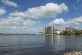 Cape Coral, Florida. View from beach on Cape Coral Royalty Free Stock Photo