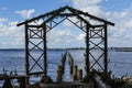 Cape Coral, Florida. View from beach on Cape Coral Royalty Free Stock Photo