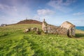 Cape Cornwall and church in cornwall england uk kernow