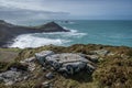 Cape Cornwall in cornwall england uk kernow Royalty Free Stock Photo