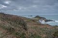 Cape Cornwall in cornwall england uk kernow Royalty Free Stock Photo