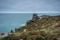 Cape Cornwall in cornwall england uk kernow Royalty Free Stock Photo