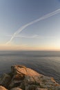 Cape Cornwall at sunset Royalty Free Stock Photo