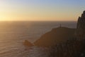 Cape Cornwall at sunset Royalty Free Stock Photo