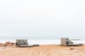 Camping sites near the seal colony at Cape Cross