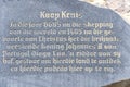 Kaap Kruis inscription in a rock, memorial of the discovery of Cape Cross in Namibia