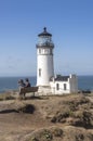 Cape Disappointment lighthouse Washington state. Royalty Free Stock Photo