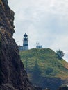 Cape Disappointment Lighthouse on the Washington Coast USA Royalty Free Stock Photo