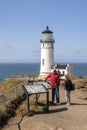 Cape Disappointment lighthouse Washington state. Royalty Free Stock Photo