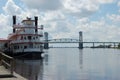 Cape Fear Memorial Bridge Royalty Free Stock Photo