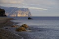 Cape Fiolent. Black Sea. Early spring.