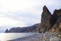 Cape Fiolent. Black Sea. Early spring.