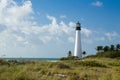 Cape Florida lighthouse in Bill Baggs Royalty Free Stock Photo