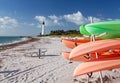 Cape Florida lighthouse in Bill Baggs Royalty Free Stock Photo