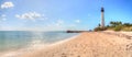 Cape Florida Lighthouse at Bill Baggs Cape Florida State Park Royalty Free Stock Photo