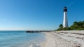 Cape Florida lighthouse on the beach Royalty Free Stock Photo