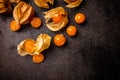 Cape gooseberries with calyx