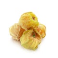 Cape Gooseberry, Physalis fruit or golden berry isolated over white background Royalty Free Stock Photo