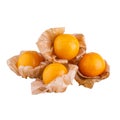 Cape gooseberry, physalis isolated on white background Royalty Free Stock Photo