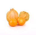 Cape gooseberry (physalis) isolated on white background Royalty Free Stock Photo