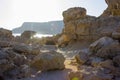 Cape Greco Cyprus at sunset Royalty Free Stock Photo