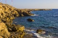 Cape Greco Cyprus at sunset Royalty Free Stock Photo