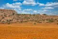 Cape Greco peninsula landscape with radar station settlement, Cyprus Royalty Free Stock Photo