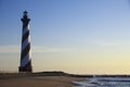 Cape Hatteras Lighthouse at Cape Hatteras National Seashore, NC Royalty Free Stock Photo