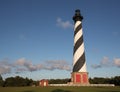 Cape Hatteras Lighthouse Landscape Buxton NC Royalty Free Stock Photo