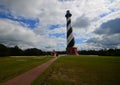 Cape Hatteras lighthouse on the outer-banks North Carolina Royalty Free Stock Photo