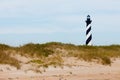 Cape Hatteras Lighthouse seen from beach NC USA Royalty Free Stock Photo