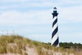 Cape Hatteras Lighthouse seen from beach NC USA Royalty Free Stock Photo