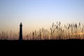 Cape Hatteras Lighthouse at sunset Royalty Free Stock Photo