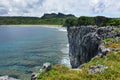 Cape Hedo coastline in the north of Okinawa Royalty Free Stock Photo