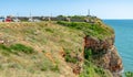 Rocky cliff at Cape Kaliakr in Bulgaria Royalty Free Stock Photo