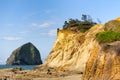 Cape Kiwanda Haystack Rock and Sandstone formations