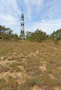 Cape Lookout lighthouse on the Southern Outer Banks of North Car Royalty Free Stock Photo