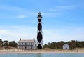 Cape Lookout lighthouse on the Southern Outer Banks of North Car Royalty Free Stock Photo