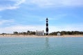Cape Lookout lighthouse on the Southern Outer Banks of North Car Royalty Free Stock Photo