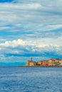 Cape Madona in old town of Piran in Slovenia Royalty Free Stock Photo